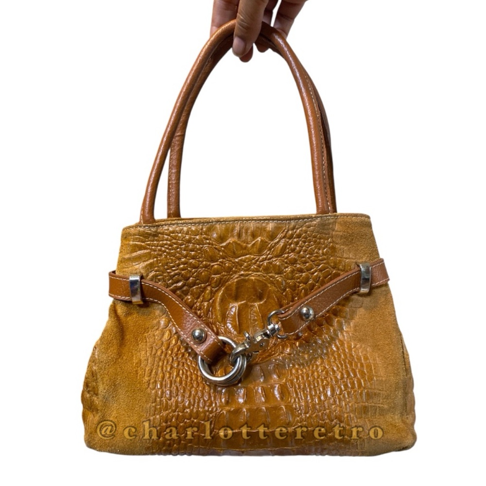 Borse in Pelle • vtg Leather Top Handle Bag